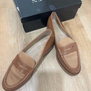 Lauren Ralph Lauren Tan Leather Loafers